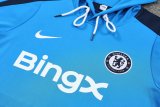 Chelsea  Hooded Long Sleeved Blue 1:1 Training suit 24/25