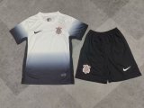 Corinthians Home 1:1 Quality Kids Soccer Jersey 24/25