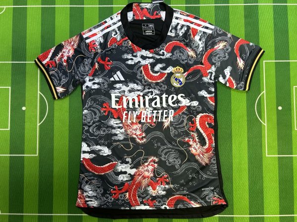 Real Madrid Dragon Pattern Special Edition Fans 1:1 Quality Soccer Jersey 24/25
