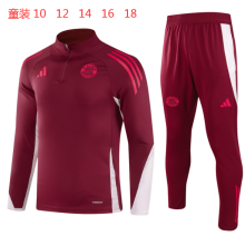 Bayern Munich  Red Kids Player 1:1 Quality Training Jersey 24/25