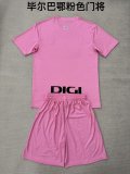 Athletic Bilbao Goalkeeper Pink Kids Kits 1:1 Quality  Soccer Jersey 25/26