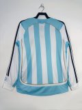 2006 Argentina Home Long Sleeve Retro1:1 Quality Soccer Jersey