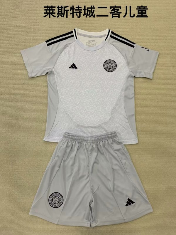 Leicester City Third Kids Kits 1:1 Soccer Jersey 24/25