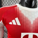 Bayern Munich Home  Long Sleeve Player 1:1 Quality Soccer Jersey 25/26
