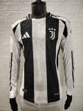 Juventus Home Long Sleeve Player 1:1 Quality Soccer Jersey 24/25