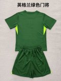 England  Green Goalkeeper Kids 1:1 Quality Soccer Jersey 25/26