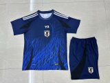 Japan  Y 3  Home Blue Kids Kits 1:1  Quality Soccer Jersey 24/25