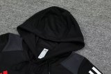 Manchester United Hooded Long Sleeved Black 1:1 Training suit 24/25