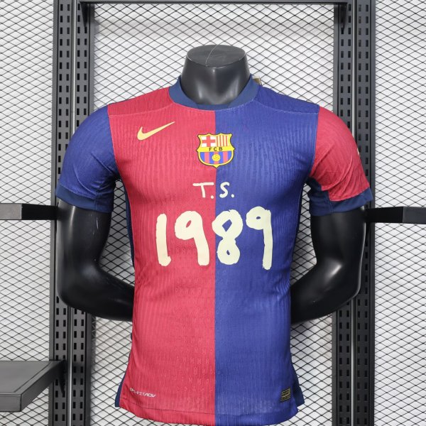 Barcelona Home PLayer（配广告）1:1 Quality Soccer Jersey 25/26