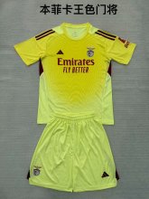 Benfica Goalkeeper Kids Kits 1:1 Quality Soccer Jersey 25/26