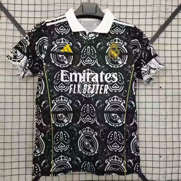 Real Madrid POS Black Fans 1:1 Quality Soccer Jersey 25/26
