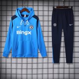 Chelsea  Hooded Long Sleeved Blue 1:1 Training suit 24/25