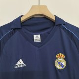 Real Madrid Away Long Sleeve Retro 1:1 Quality  Soccer Jersey 2005/2006