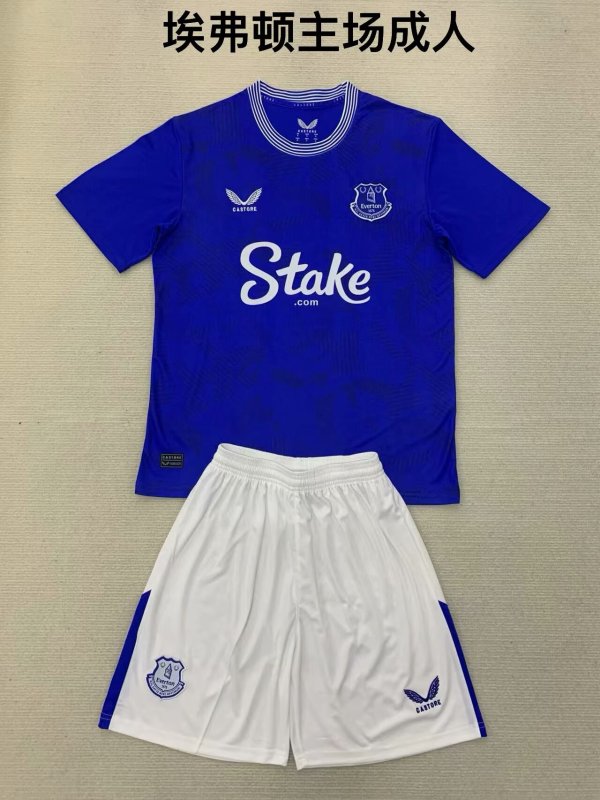 Everton Home Adult Kits 1:1 Quality Soccer Jersey 24/25(成人套装)