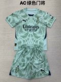 24/25 AC Milan Goalkeeper Green Kids 1:1 Quality Soccer Jersey