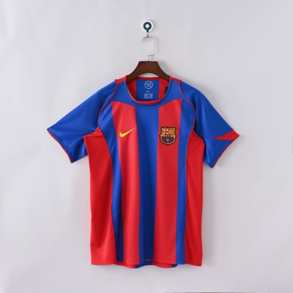 Barcelona Home Fans Retro 1:1 Quality  Soccer Jersey 2004/2005