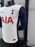 Tottenham Home Long Sleeve Player 1:1 Quality Soccer Jersey 24/25