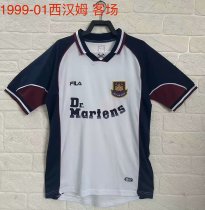 West Ham Away Retro1:1 Quality Soccer Jersey 1999/2001