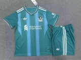 25/26  Liverpool Green  Adult Kits 1:1  Quality  Soccer Jersey（成人套装）