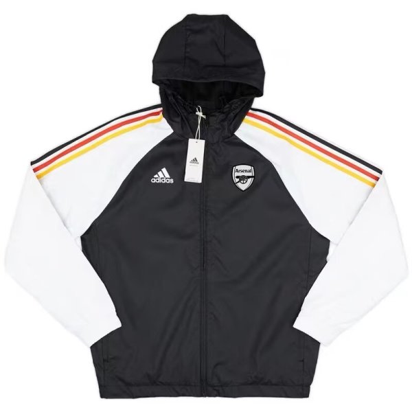 Arsenal Black Windbreaker 24/25