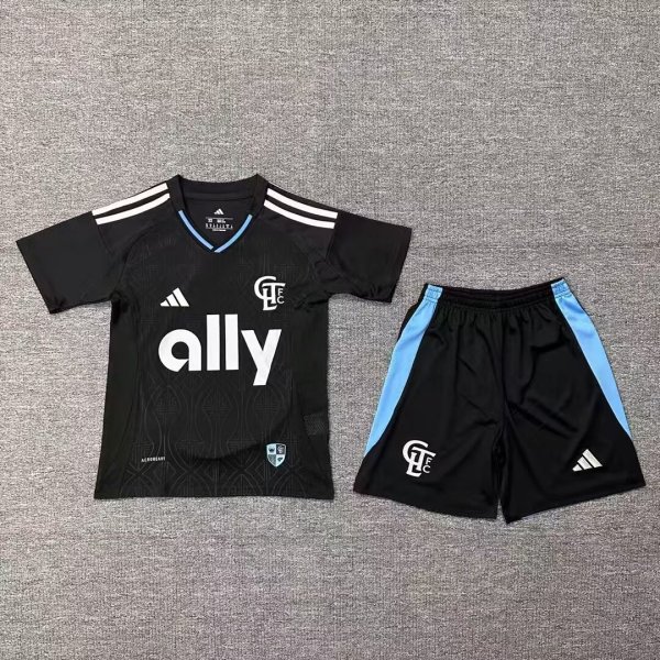 Charlotte Home Kids Kits 1:1 Quality Soccer Jersey 24/25