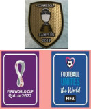 2022 QATAR+2019 Gold patch (世界杯章+2019金章) 2022 QATAR+2019 Gold patch (世界杯章+2019金章)