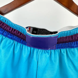 Hornets Blue Retro Training Shorts 1:1 Quality NBA Pants 24/25
