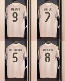 25/26 Real Madrid Home Long sleeve Player 1:1 Quality Soccer Jersey