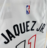 Miami Heat JAQUEZ JR. #11 White  City Edition 1:1  Quality NBA Jersey 24/25