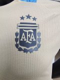 24/25  Argentina  Earthy  Yellow  Player 1:1 Quality Soccer Jersey
