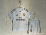Real Madrid  Home Kids  Retro 1:1 Quality  Soccer Jersey 2015/2016