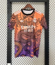 Real  Madrid Dragon Orange  Fans 1:1 Quality Soccer Jersey 25/26