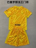 24/25 Barcelona Goalkeeper  Kids Kits 1:1  Soccer Jersey
