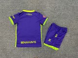 Malaga  Away Kids Kits 1:1 Quality  Soccer Jersey 24/25
