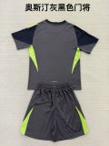 Austin FC Goalkeeper Dark Gray Kids 1:1 Quality Soccer Jersey 25/26