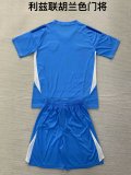 Leeds United Goalkeeper Blue Kids Kits 1:1 Quality Soccer Jersey 24/25