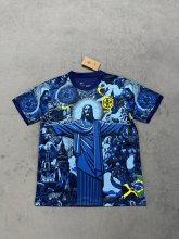 Brazil Jesus Special Edition Blue Fans 1:1 Quality Soccer Jersey 25/26