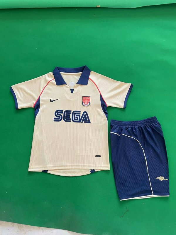 Arsenal Away Kids Retro 1:1 Quality Soccer Jersey 2001/2002