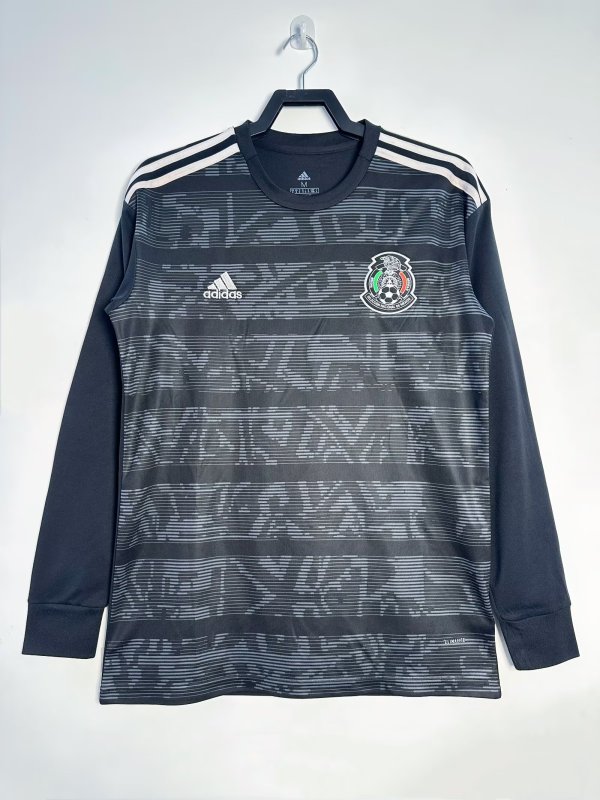2019 Mexico Home  Long Sleeve Fans Retro 1:1 Quality Soccer Jersey