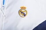 Real Madrid White Windbreaker 24/25