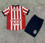 Chivas Home Kids Kits Soccer Jersey 24/25