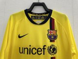 2008/2009  Barcelona Away Long sleeve Retro 1:1 Quality Soccer Jersey