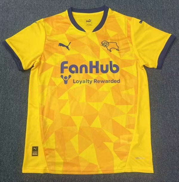 Derby County Third Fans 1:1 Quality  Soccer Jersey 24/25