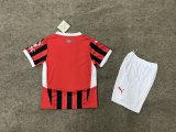 AC Milan Home Kids  Kits 1:1  Soccer Jersey 24/25