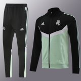 Real Madrid Black Green Training Tracksuit 1:1 Quality Training Jersey 24/25