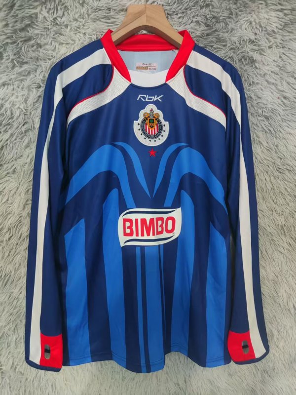 Chivas Away Long sleeve Fans Retro 1:1 Quality Soccer Jersey 2006/2007