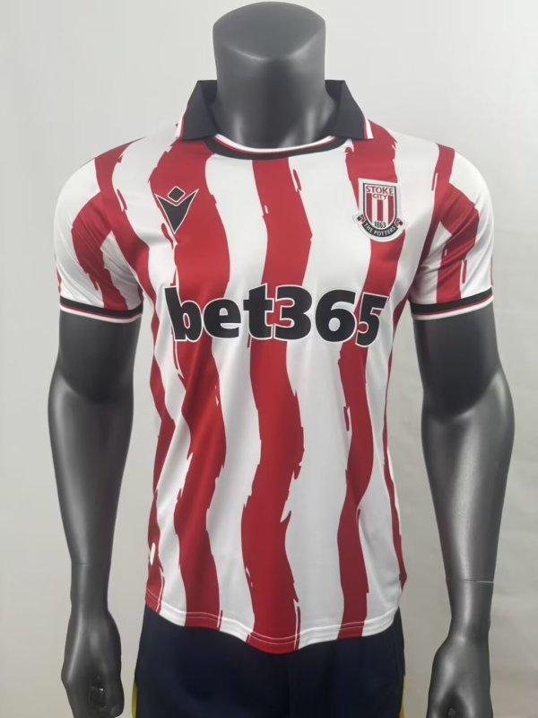 Stoke City Home Fans 1:1 Quality Soccer Jersey 25/26