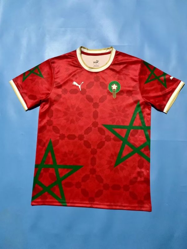Morocco Special Edition Red Fans 1:1 Quality Soccer Jersey 24/25