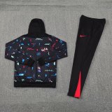 Portugal  Hooded Long Sleeved Black 1:1 Training suit 24/25