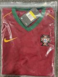 Portugal Home Kids Retro1:1  Quality Soccer Jersey 2006